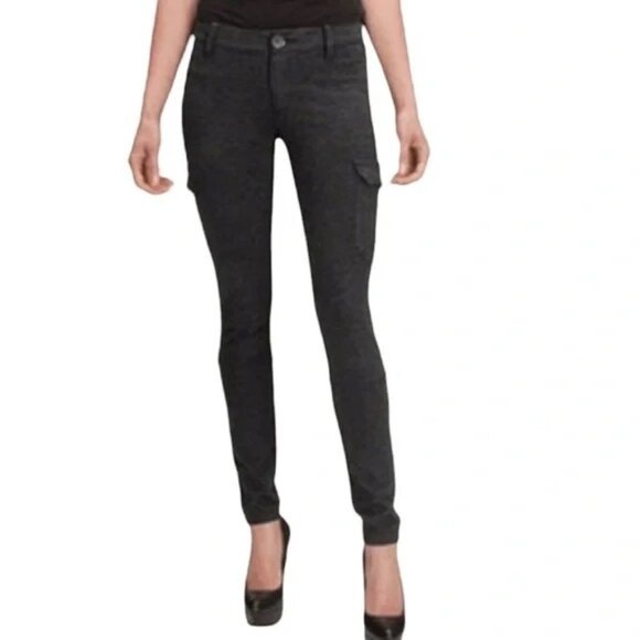 CABI Skinny Cargo Legging Pants Charcoal (Gray) Sz 4 #557 EUC - Picture 1 of 7